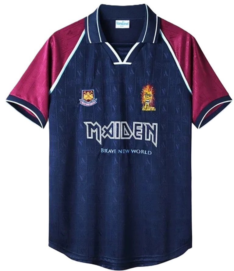 Camisa I West Ham 1999 Iron Maiden 